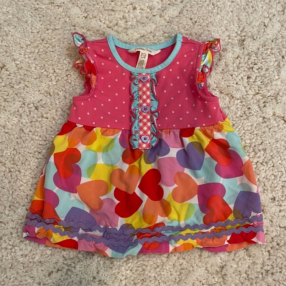 Matilda Jane heart top/dress, 6-12 month
